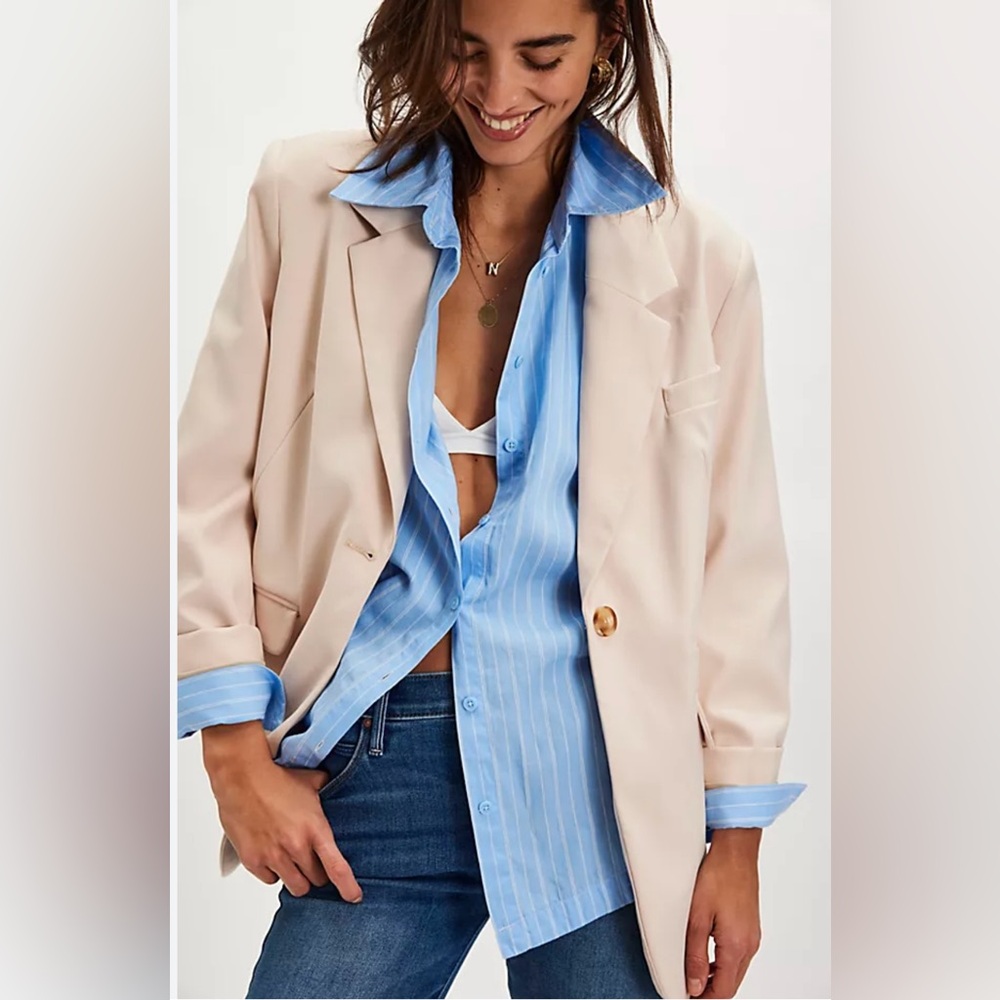 Free People Paper Cut Blazer